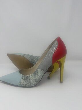 Rock & Republic Colorblock Pointed Toe Stiletto Heels Size 7.5